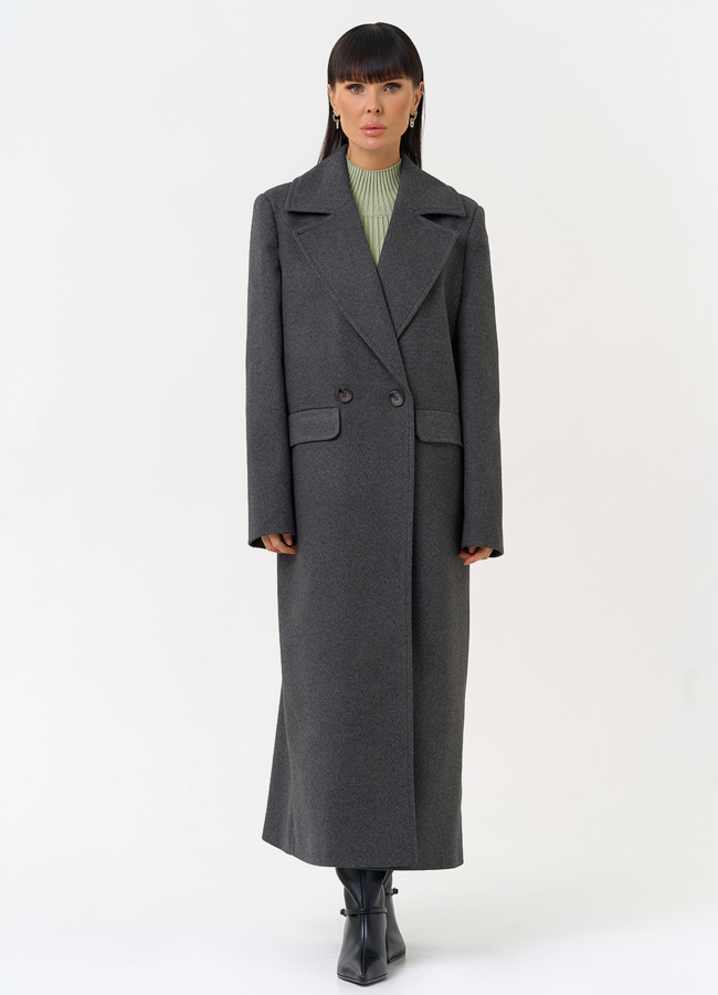 Женское пальто с английским воротником модель № 31622 универмаг малина