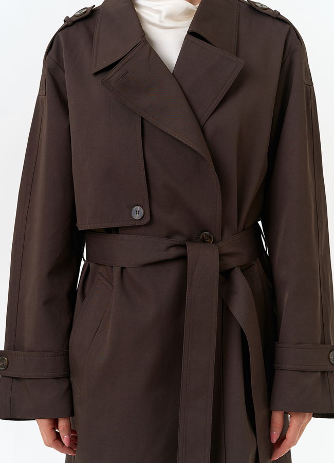 Женский плащ с поясом модель № 32820 универмаг малина