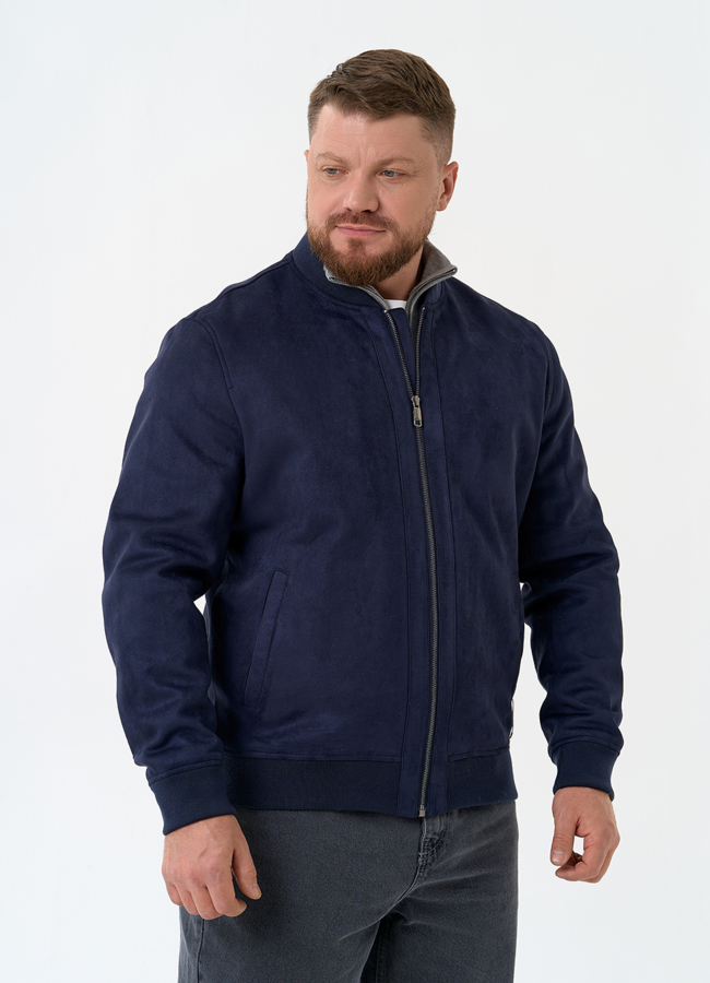 Мужская куртка бомбер из эко замши модель № 30303 универмаг малина