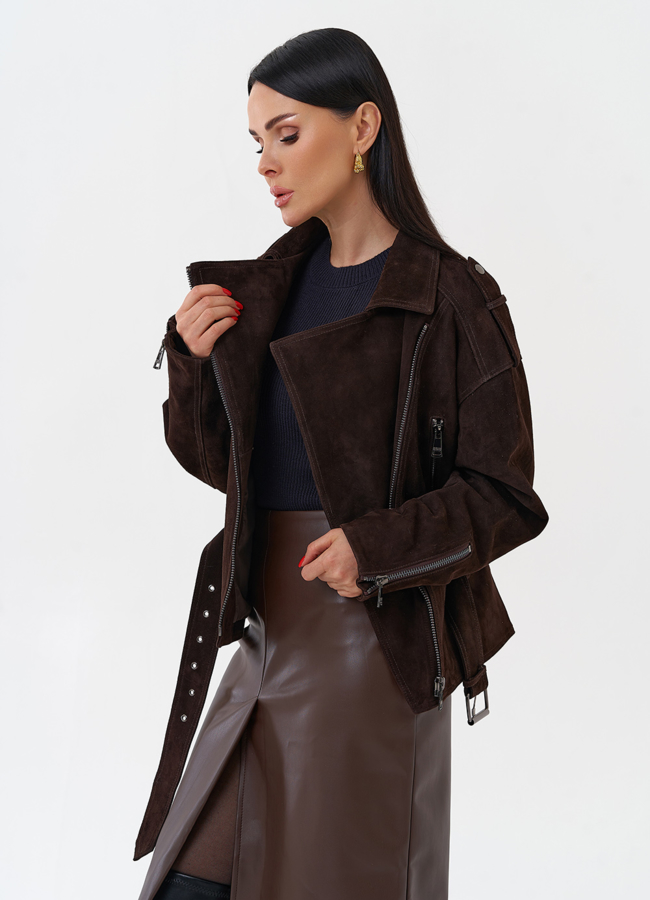 Куртка женская из замши модель № 29920 универмаг малина