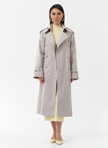 Женский плащ с английским воротником