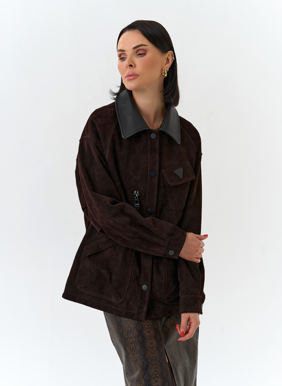 Женская куртка из натуральной замши