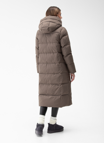 Женский пуховик с капюшоном 