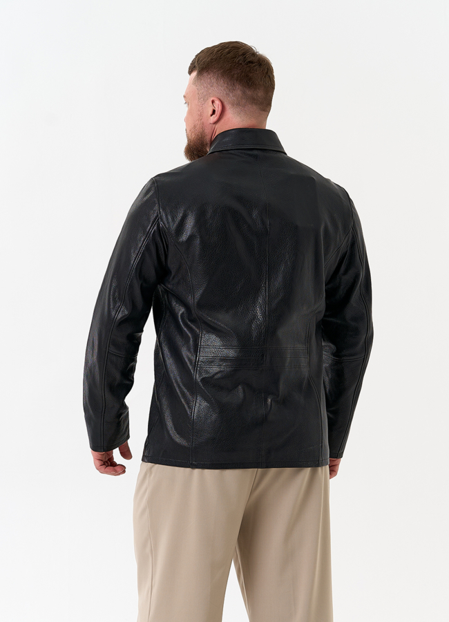 Мужская куртка из натуральной кожи модель № 32861 универмаг малина