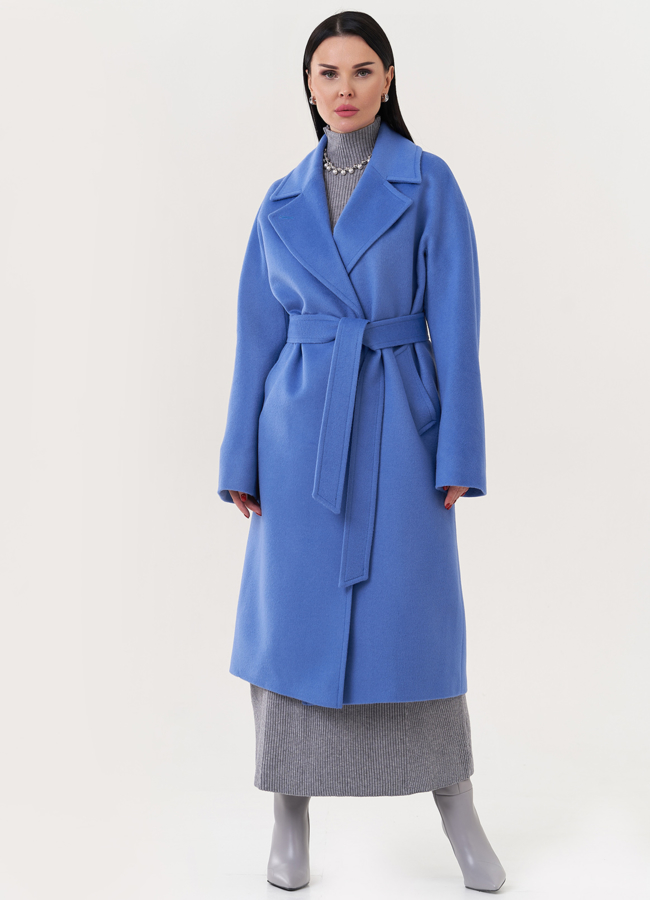 фото Женское пальто с английским воротником модель № 26840