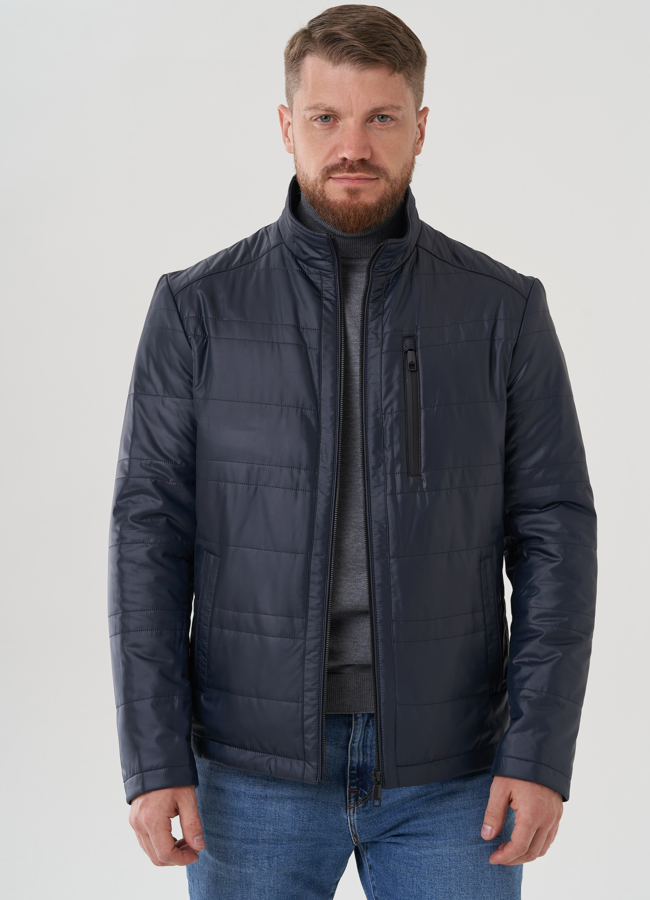 фото Мужская куртка синего цвета  модель № 82290