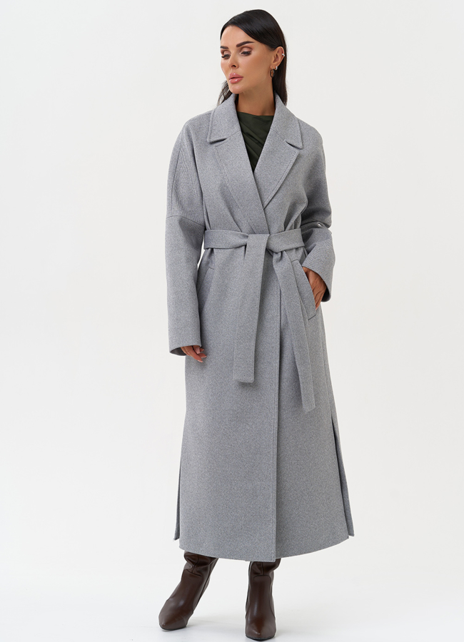 Женское пальто с английским воротником модель № 31210 универмаг малина