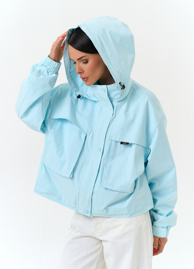 Женская ветровка с капюшоном модель № 33088 универмаг малина