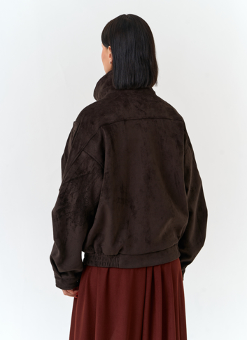 Женская куртка из эко замши