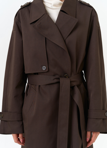 Женский плащ с поясом