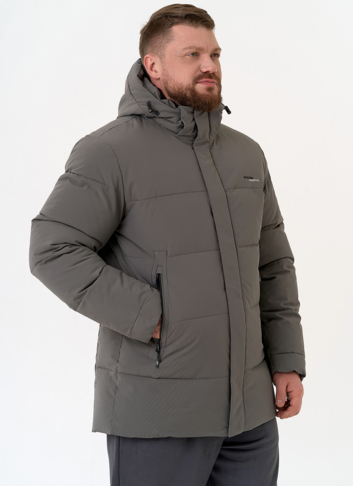 Мужской пуховик с капюшоном 