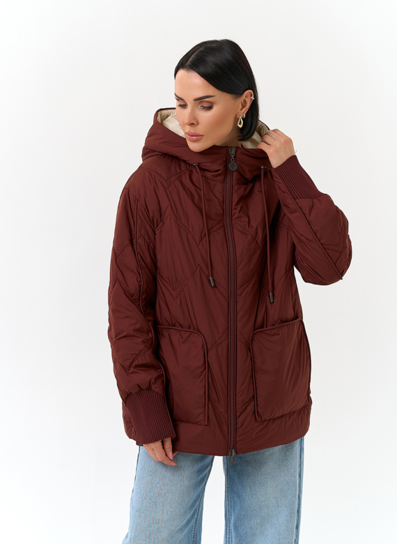 Женская куртка с капюшоном
