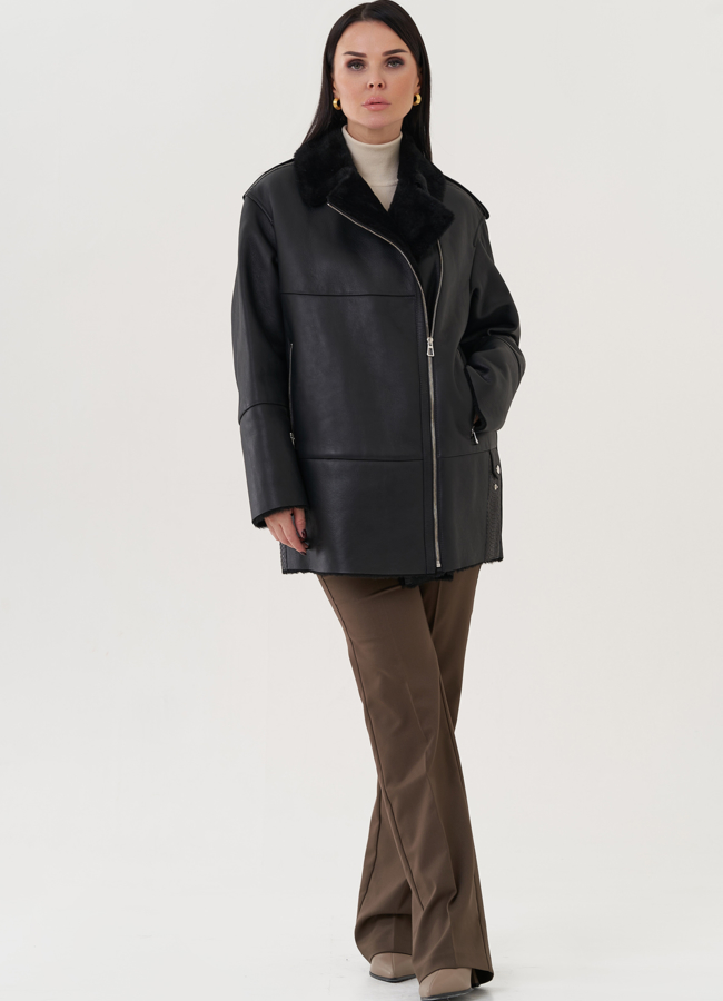 фото Женская дубленка  модель № 25907