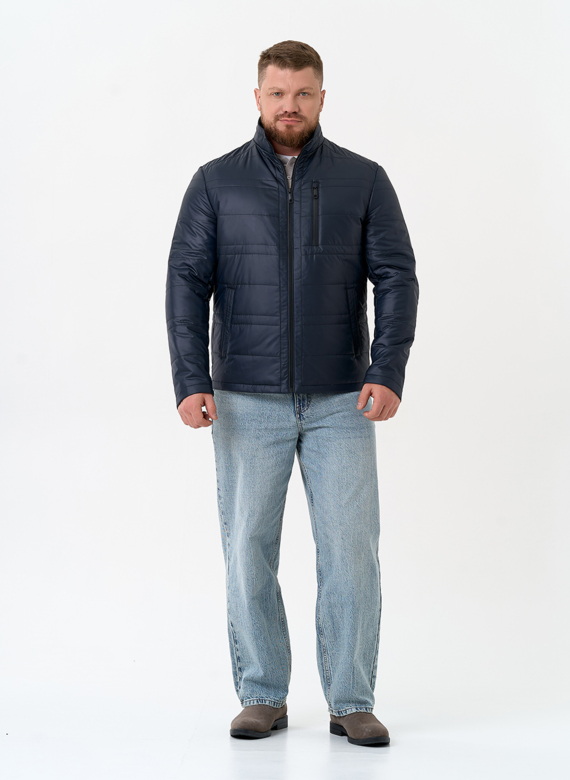 Мужская куртка с воротником стойкой