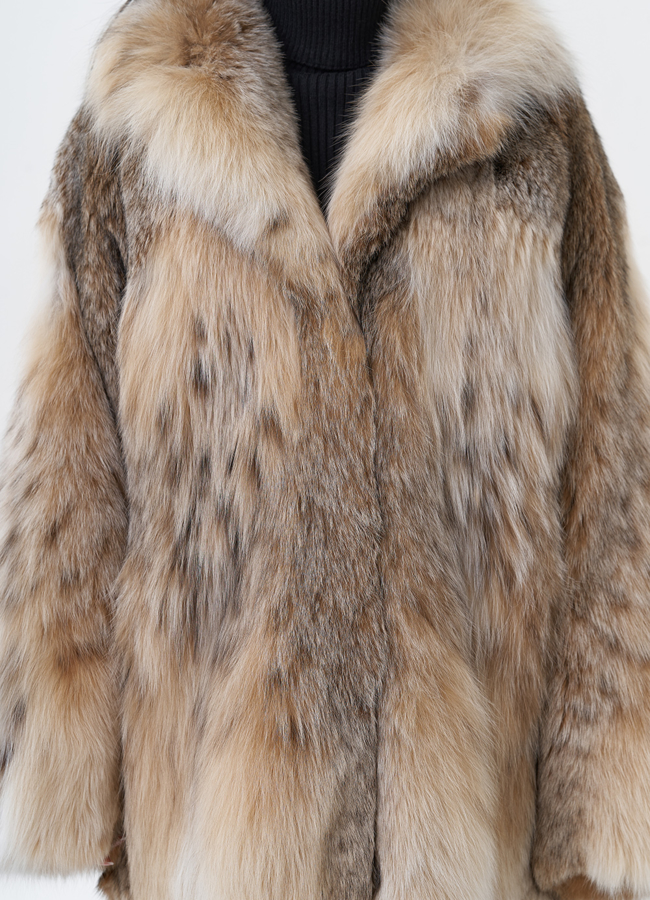 Шуба из рыси модель № 29295 универмаг малина