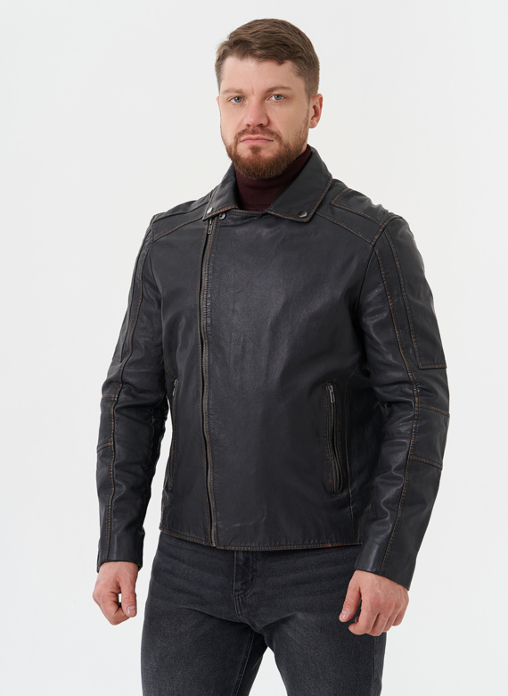 Куртка "косуха" из натуральной кожи