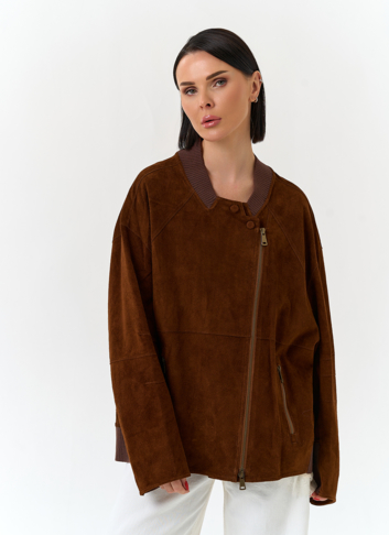 Женская куртка из натуральной замши 