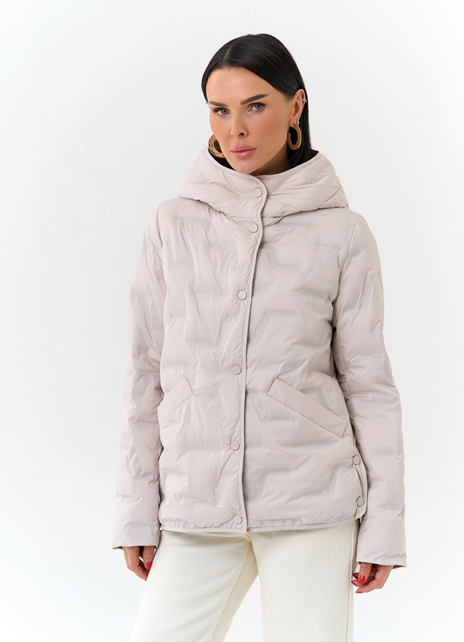 Женская куртка с капюшоном  модель № 32702 универмаг малина