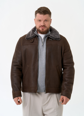 Мужская натуральная дубленка