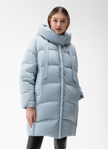 Женский пуховик с капюшоном 