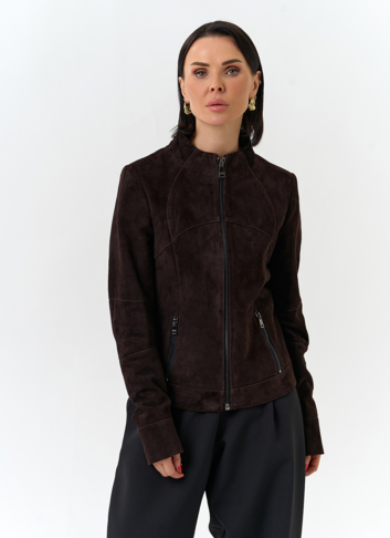 Женская куртка из натуральной замши