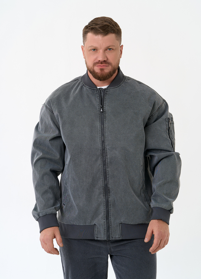 Мужская куртка бомбер  модель № 30492 универмаг малина