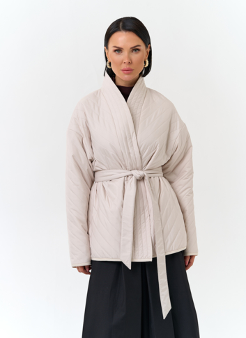 Женская куртка кимоно с поясом